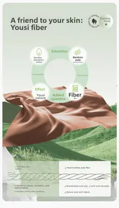 Detail of breathable wood pulp fiber fabric with high elasticity and soft brown texture