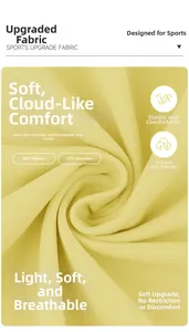 Detailed texture of sports fabric made of 80% nylon and 20% spandex in light yellow
