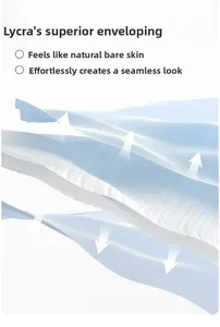 Breathable Lycra fabric layers showing high elasticity and seamless skin-friendly texture