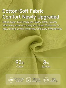 Pantalones de yoga de pierna ancha en tela acanalada verde 92% algodón y 8% spandex