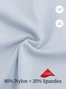 Close-up of light blue Lycra fabric for high-elasticity yoga tops and fitness t-shirts