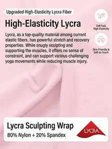 Pink high-elasticity yoga sports bra made of premium Lycra fabric with 80% nylon texture