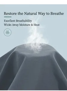 Detailed view showing high breathability and moisture-wicking properties of gray sports fabric