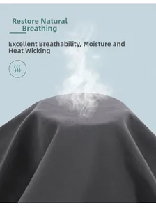 Breathable dark gray yoga bra fabric showing steam ventilation for moisture dissipation