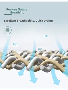 Macro 3D render of breathable spiral woven fabric for moisture-wicking and quick drying