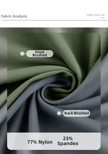 Macro texture of 77% nylon 23% spandex fabric with double-sided brushed finish