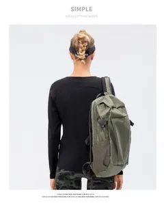Sac à dos sport vert olive 10-20L avec poches latérales en filet respirant pour la randonnée