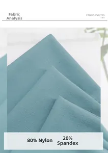 Détail du tissu de sport 80% Nylon et 20% Spandex pour vêtements de yoga et de fitness