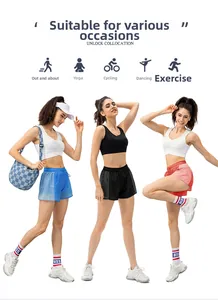 Pantaloncini sportivi donna con fodera traspirante e coulisse in vari colori vivaci
