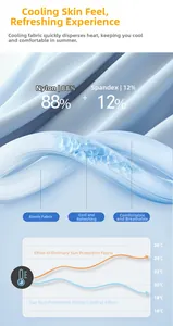 Détail du tissu rafraîchissant pour enfant en 88% nylon et 12% élasthanne respirant