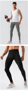 Detailansicht der hoch elastischen Herren-Kompressionshose mit atmungsaktivem Design
