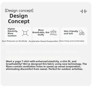 Dettaglio della tecnologia del tessuto traspirante ad alta elasticità per maglie yoga