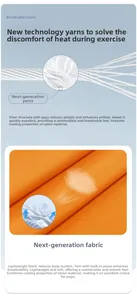 Détail du tissu de sport en nylon respirant montrant une ventilation élevée et fraîche
