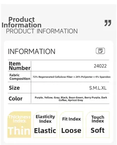Size chart and fabric details of breathable high-waist split yoga pants for women