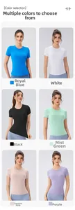 T-shirts de sport pour femmes en six couleurs variées pour le yoga et le fitness