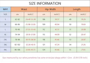 Detailed size chart for women summer shirt and shorts set with S-4XL measurements