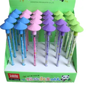 Lantu spinning top cap non-sharpening pencils for students with colorful barrel set