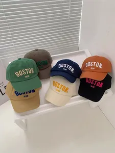 Détails de casquettes de baseball en coton coloré avec broderie Boston 1630