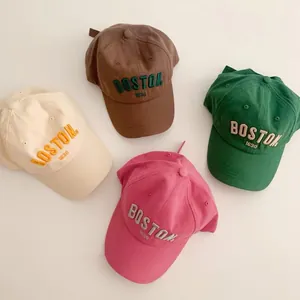 Détails de broderie BOSTON 1630 sur casquettes de baseball en coton pour enfants