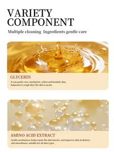 Detail of glycerin and amino acid extract ingredients for goat milk silk soap