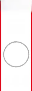 Detail of Moissanite Cuban link chain necklace in 925 sterling silver with high-gloss finish