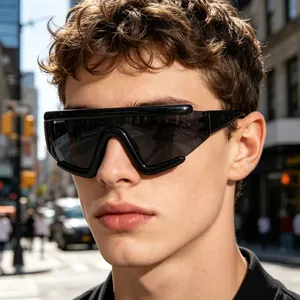 Sports Sunglasses PC One Piece Shield Lens UV400 Protection Windproof Cycling Outdoor Futuristic Style Men Women
