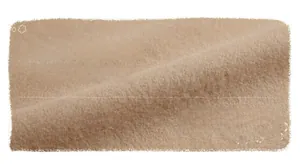 Close-up of premium camel mohair scarf showing soft fiber texture and warm fuzzy material