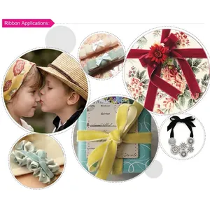 1cm velvet and satin ribbons for gift wrapping, DIY hair accessories and fashion crafts