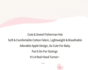 Detail view of cotton baby sun hat fabric showing breathable and lightweight material