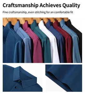 Détails du polo en soie glacée pour homme avec col et options de couleurs multiples