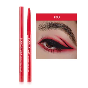 Waterbestendige crème gel eyeliner in felrood 03 met nauwkeurig applicatie-effect