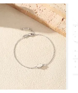 Detailed view of S925 sterling silver bracelet featuring a marquise-cut moissanite stone