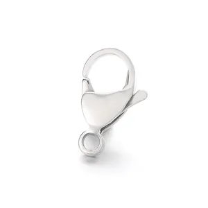 Durable 304 stainless steel lobster clasp for DIY necklace and bracelet jewelry making