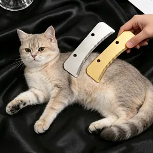 Tête de Lame de Rechange pour Peigne de Toilettage pour Animaux Lame Professionnelle de Démêlage pour Chiens Chats en Fer Électroplaqué