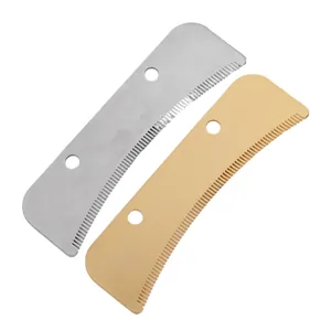 Détail des lames de rechange argent et or pour peignes de démêlage pour animaux domestiques