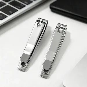 Professional large stainless steel nail clippers set with anti-splash design and file