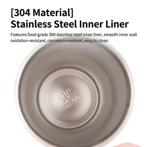 30oz stainless steel tumbler with food-grade SUS 304 interior and smooth vacuum liner