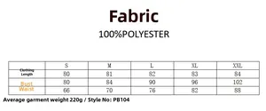 Size chart for colorful striped knit dress with length, bust, and waist measurements