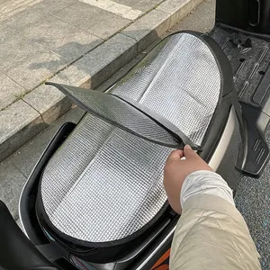 Universal silver waterproof sunproof heat insulation cover for electric scooter seats