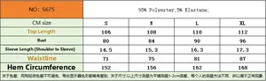 Detailed size guide for lace slip dress showing measurements from S to XL in cm