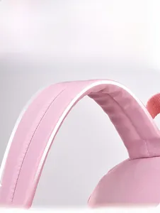 Detailed view of the S-shaped wide padded shoulder straps on the pink school backpack