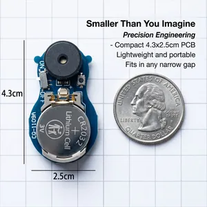 Miniature electronic cricket noise maker with CR2032 battery for office prank jokes