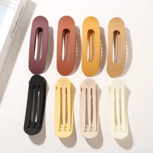 Lot de 8 pinces à cheveux mates de 11cm aux couleurs variées pour une coiffure élégante