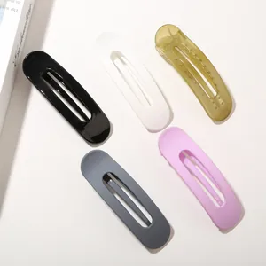 Lot de cinq barrettes minimalistes de 11 cm aux couleurs mates et brillantes