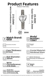 Technical drawing of the triangular watch dial dimensions and material specifications