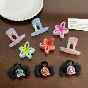 Pince À Cheveux Douce À Nœud Papillon Floral Mignon Lapin Künstliche Perle Plastique Résine Barrette Pour Femmes Accessoires De Cheveux Quotidiens