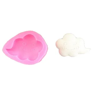 DIY smiling cloud silicone mold for fondant cake decorating and handmade chocolate baking