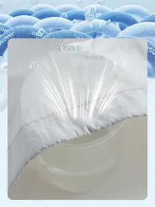 Women's breathable white sun protection jacket showing airflow through fabric