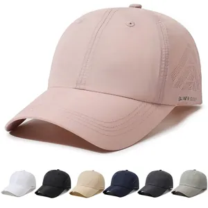 Quick Dry Baseball Cap Breathable Laser Cut Golf Hat Adjustable Sunshade Outdoor Sports For Men Women