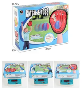 Detailed size and weight measurement of kids suction cup catch ball racket set